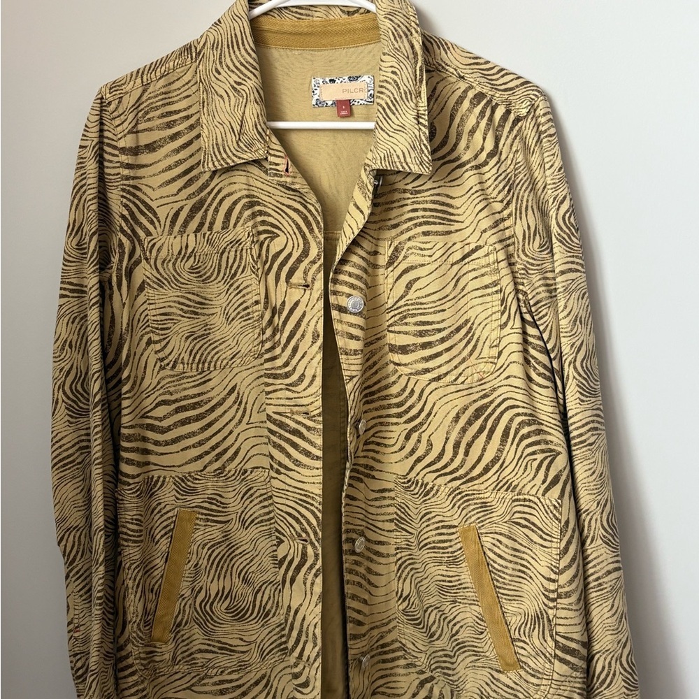 Anthropologie Pilcro Zebra Print Jacket